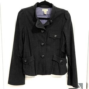 Gorgeous Anthropologie charcoal blazer